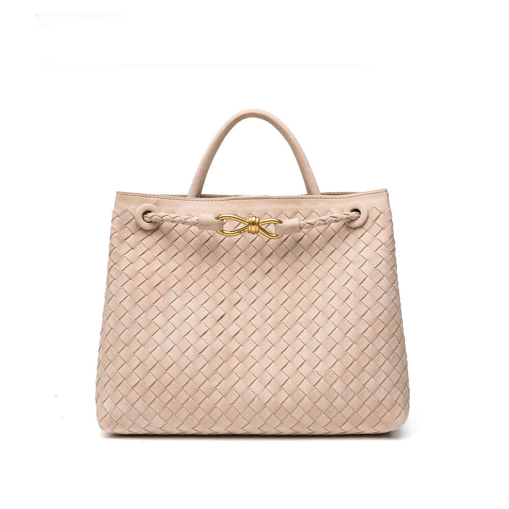 Frosted Suede Hand-Woven Women's Fashionable Single Shoulder Crossbody Bag Commuting Versatile Handbag