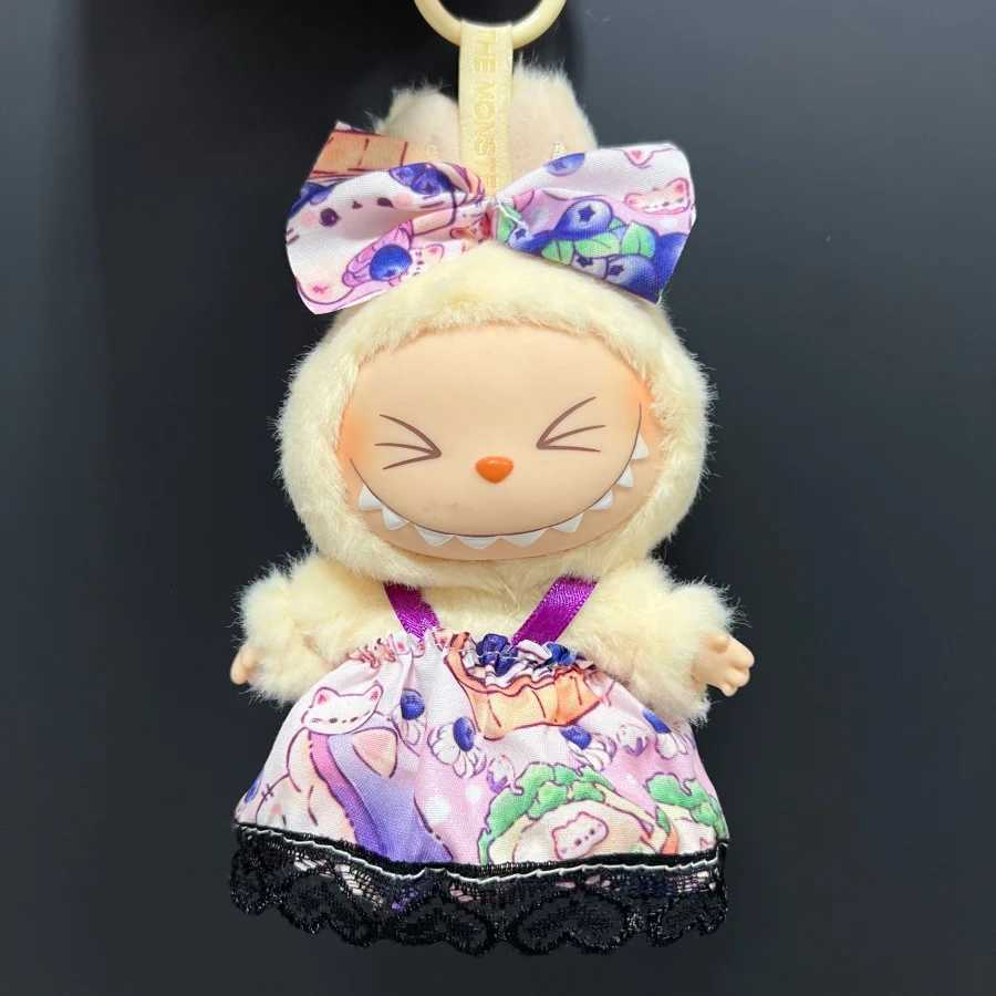 Cute Mini Plush Doll Clothes for 17cm Labubu Many Kinds of Overalls Clothes AccessoriesT251018