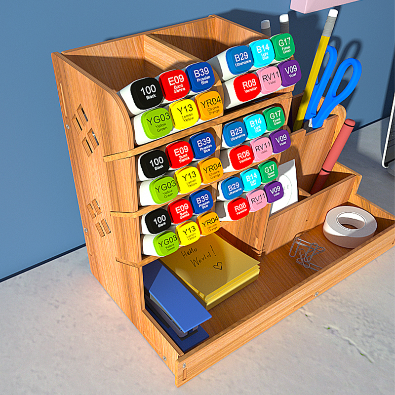 Ergonomic Multi-Level Desktop Filing System - Durable Workspace Organization Solution