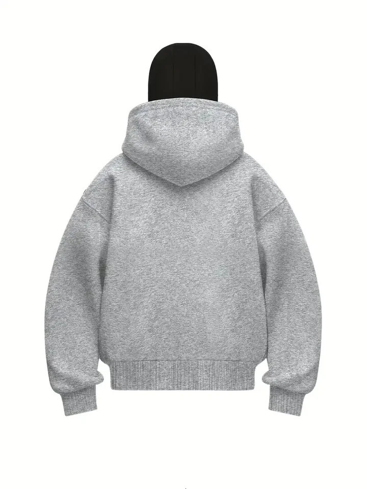 Mens Balaclava Zip Hoodie Winter Warm Casual Sweatshirt with Hooded Face Mask Zipper Sports Jacket Outdoor Activities 251010CJ