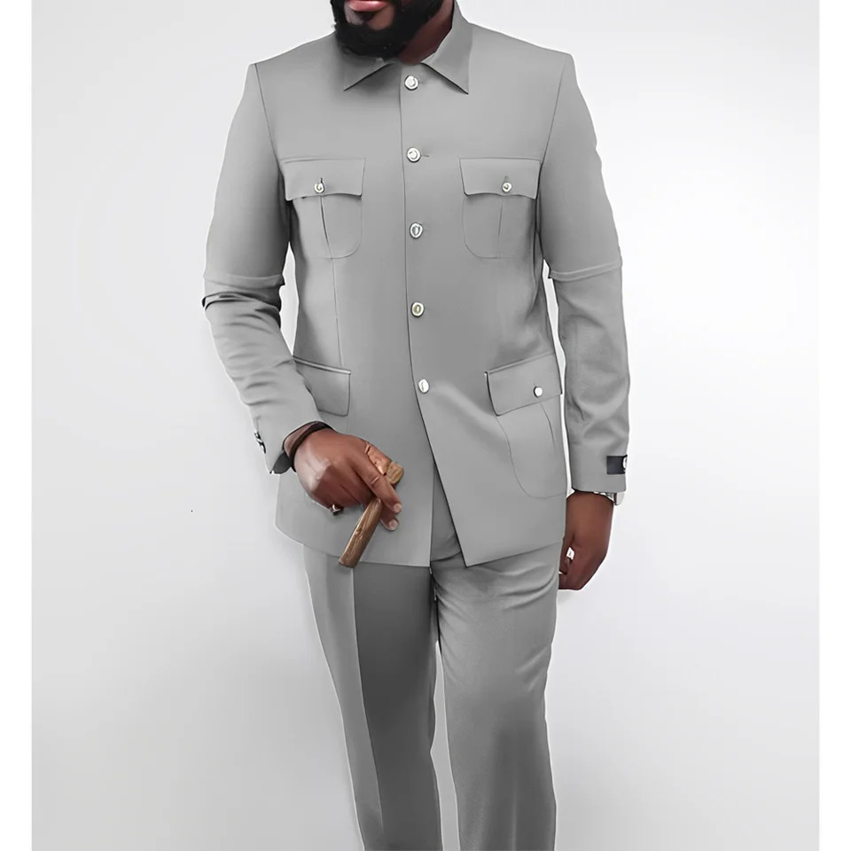 Tailormade Men Suit Two Pieces JacketPants Outfits Chic Casual Party Prom Wedding Set 251010