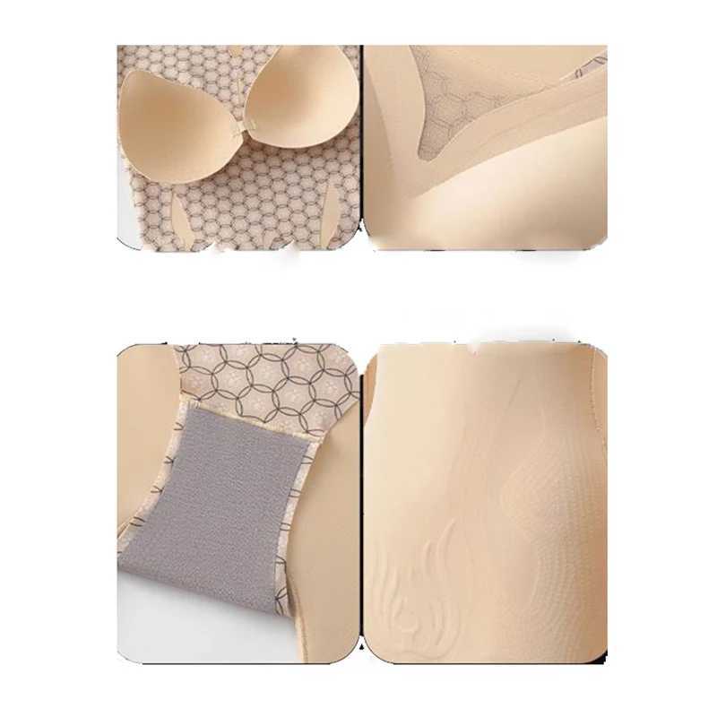 PRAYGER Autumn Winter Warm Body Thermal Clothes Women Invisible Long Johns Set One Piece Comfortable Slim Underwear Open Butt T251018