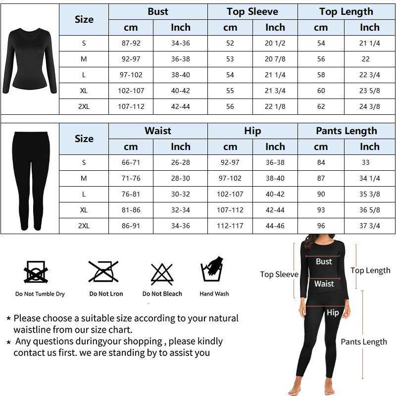 Thermal Underwear Women Autumn Winter Under Layer Clothes New Warm Pajamas Sets for Female 2 Pieces Long John Top Legging T251018