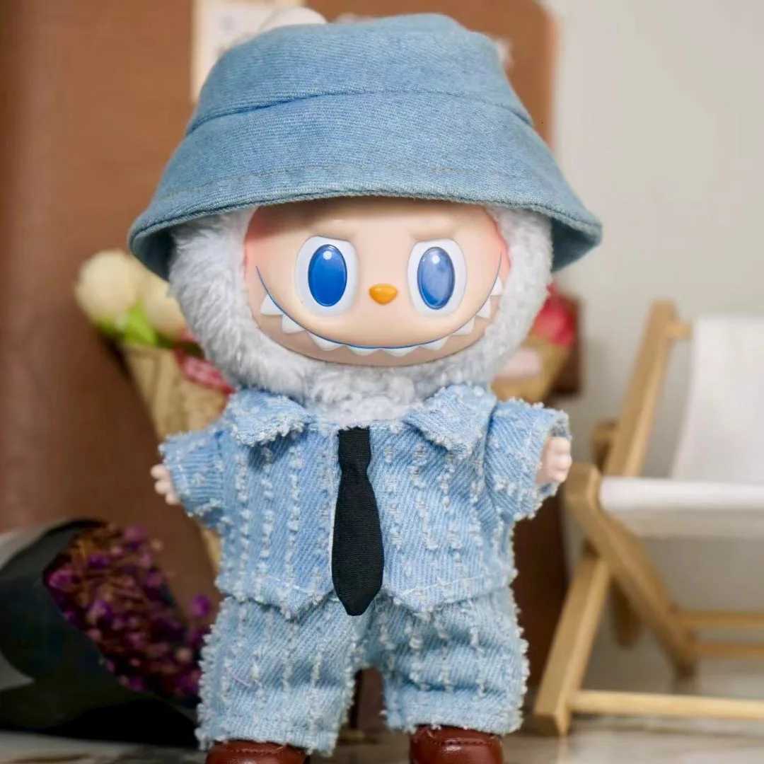 New For Labubu Doll Clothing Set Hat 17cm Sweet Heartbeat Couple Clothes Shoes Doll DIY Accessories Training Sitting Toys GiftsT251018