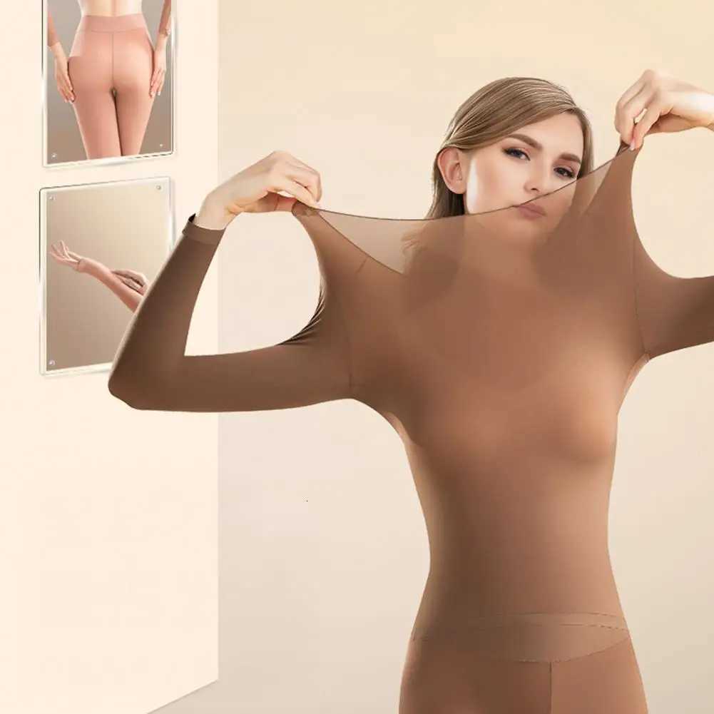 2025 Warm Thermal Underwear 1 Set Sexy Ladies Intimates Long Johns Women Shaped Sets Female Thermal Shaping Clothes Base Layer T251018