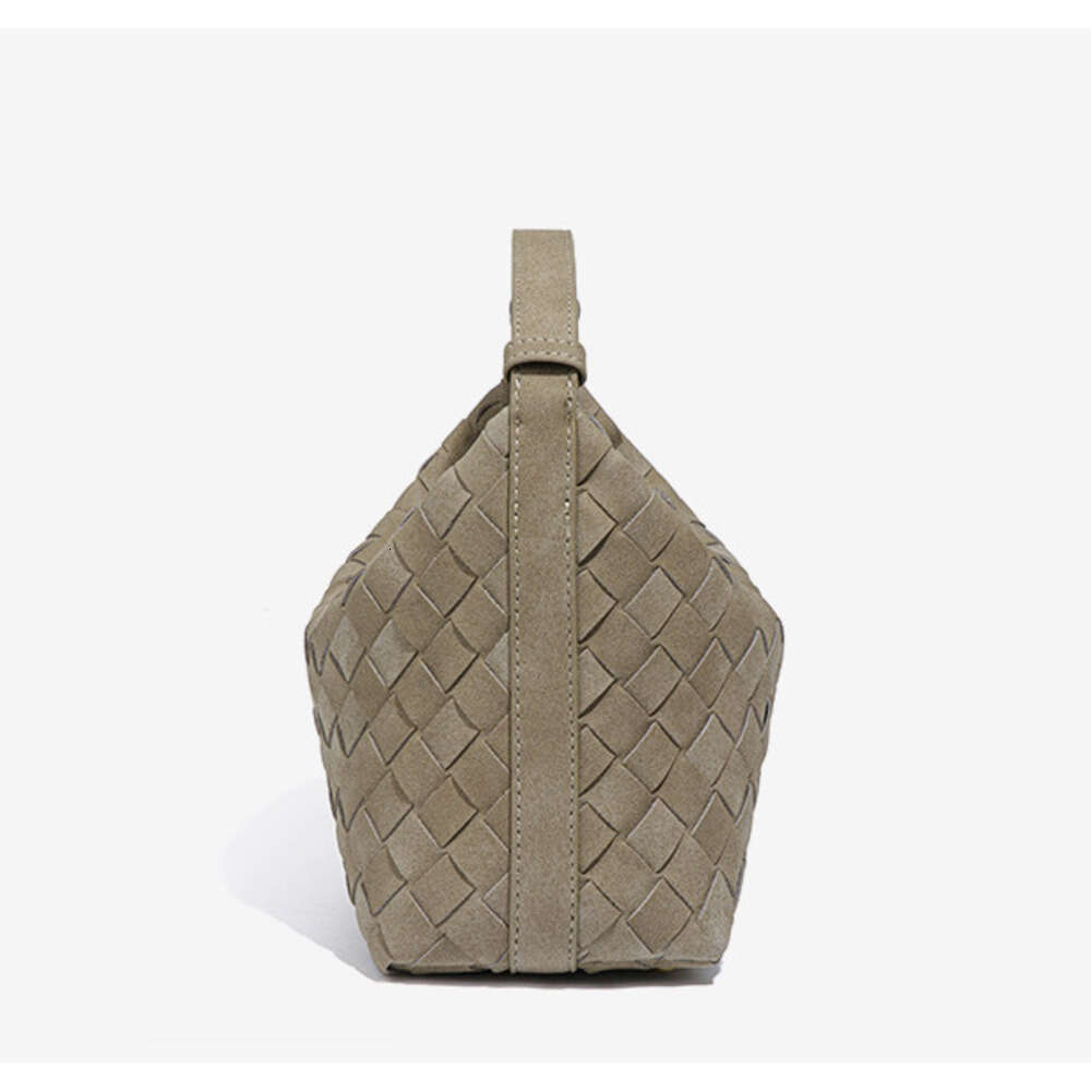 Hot-Selling New Matte Suede Hand-Woven Handheld Lunch Box Simple Compact Single Shoulder Crossbody Bento Bag