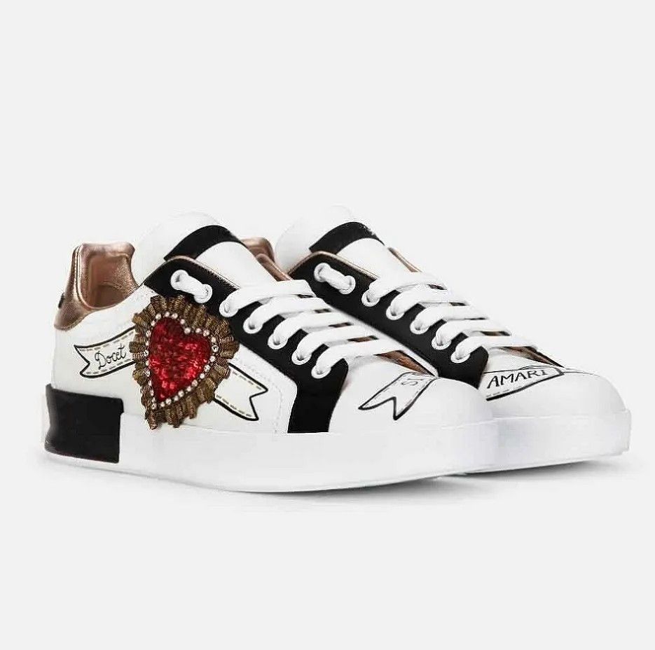 Designer shoes men Sneakers Casual Shoes Printed Nappa Calfskin Crown Embroidery Gold-plated Casual Walking Luxurious Trainers