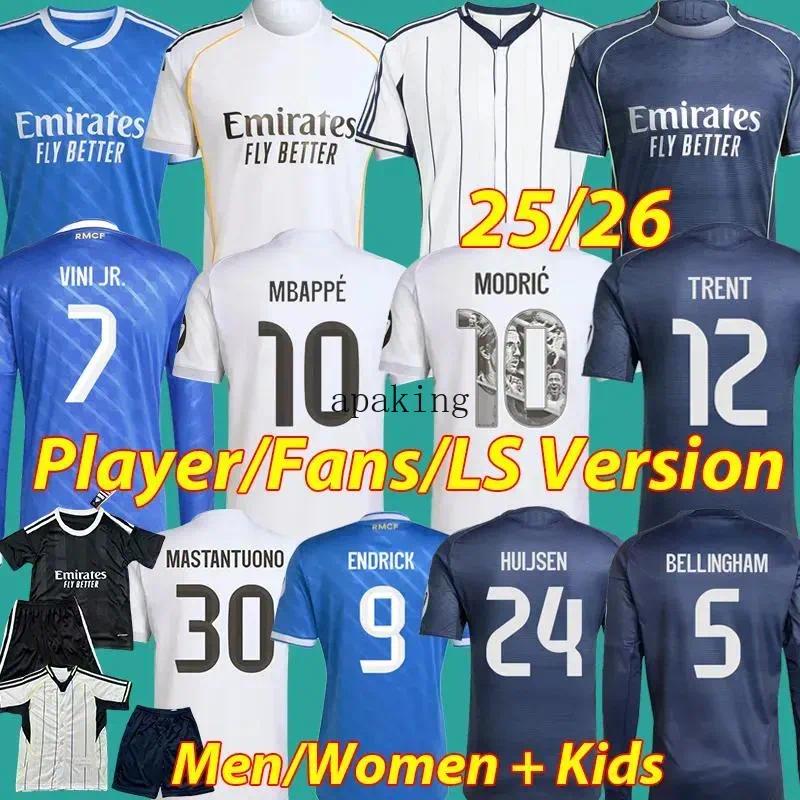 2025 2026 Madridsoccer jerseys 25 Real football shirt CAMAVINGA Mbappe MODRIC VAERDE Fourth camiseta men kids uniforms VINI JR BELLINGHAM Madrids25 26 TRENT