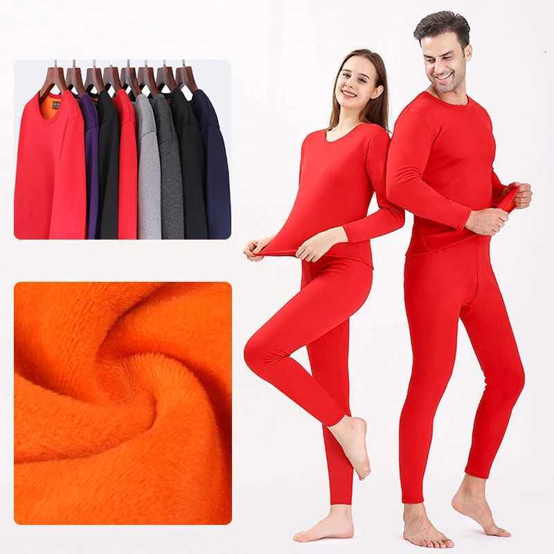 Winter Thermal Underwear Women Men Long Johns Fleece Thick Warm Lingerie For Women Thermal Clothing Warm Pants Thermo Underwear T251018
