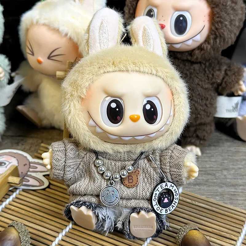 For 17cm Labubu for upset duck outfit Doll Clothes Sports Doll Clothes Color Match Hoodies Dolls AccessoriesT251018