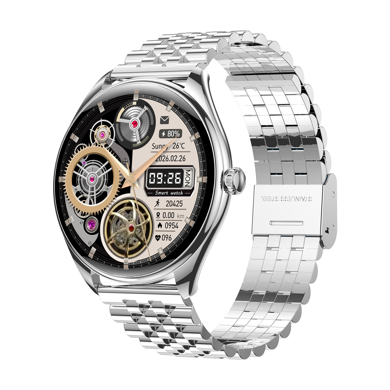 GM55 Smart Phone Watch, Step Counting, Heart Rate, Blood Pressure, Health Monitoring, Outdoor Exercise, Multi functional Hand