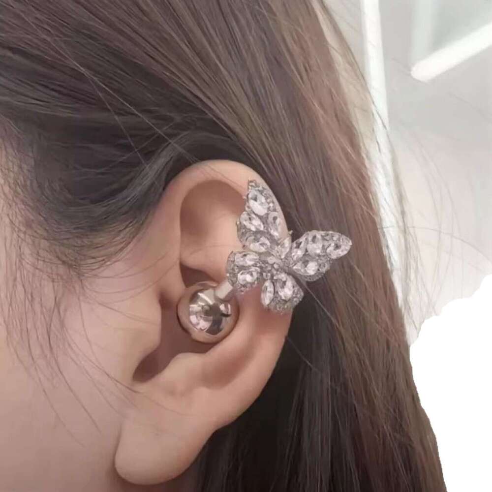 Trendy Zircon Clip Niche Fashion Exquisite Design Ins Style Personalized DIY Flash Dia Earphone Accessories