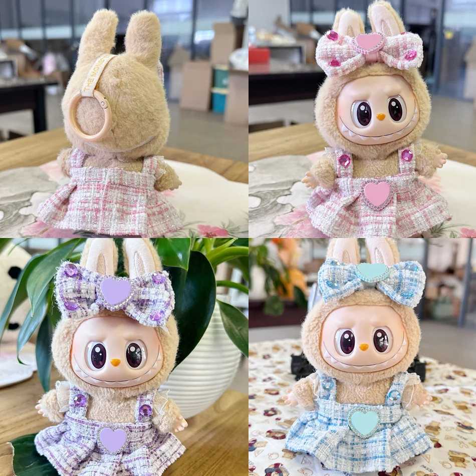 Suitable for 1517cm labubu V1 V2 pink noble princess dress heartshaped clothes decoration accessories birthday giftsT251018