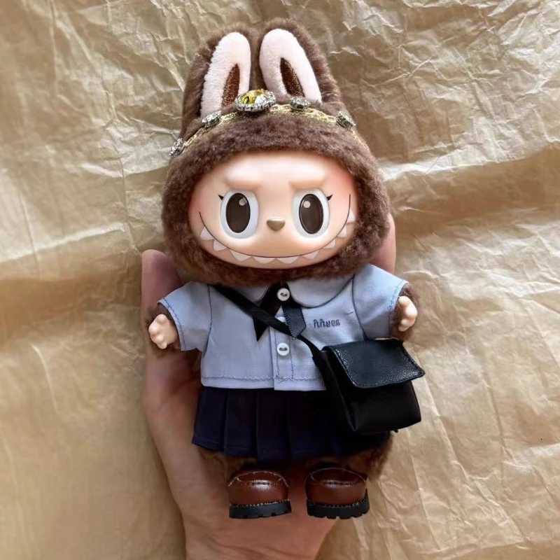 NEW Cloth for Labubu Thai School Uniform Handmade Shirt and Pleated Skirt Outfit for V1V2V3 Dolls Clothes Collection Girl GiftT251018