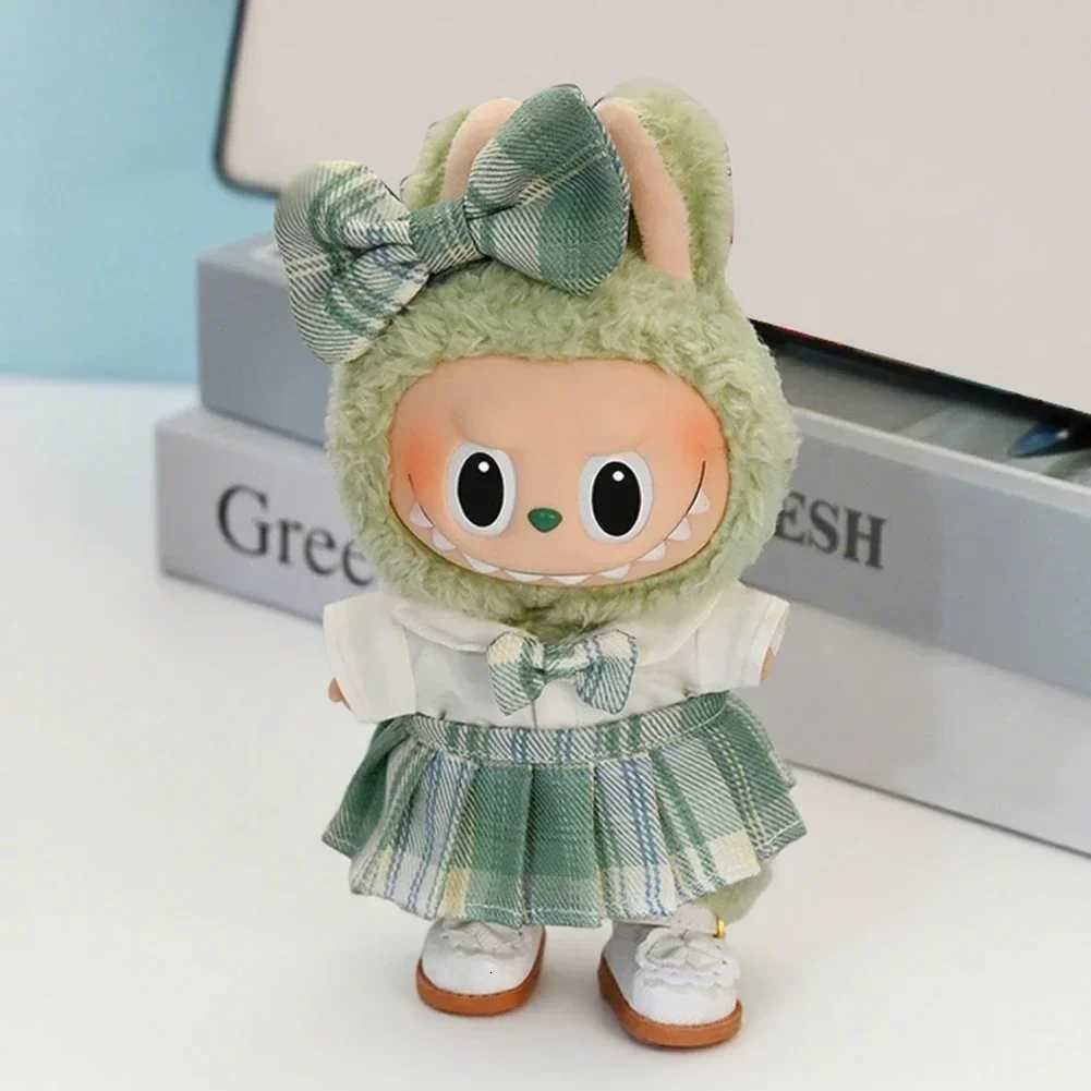 Elegent Spring Sweet Strap Skirt Mini Plush DollS Clothes Outfit Accessories for 17cm Korea Kpop Exo Labubu Idol Clothing GiftT251018