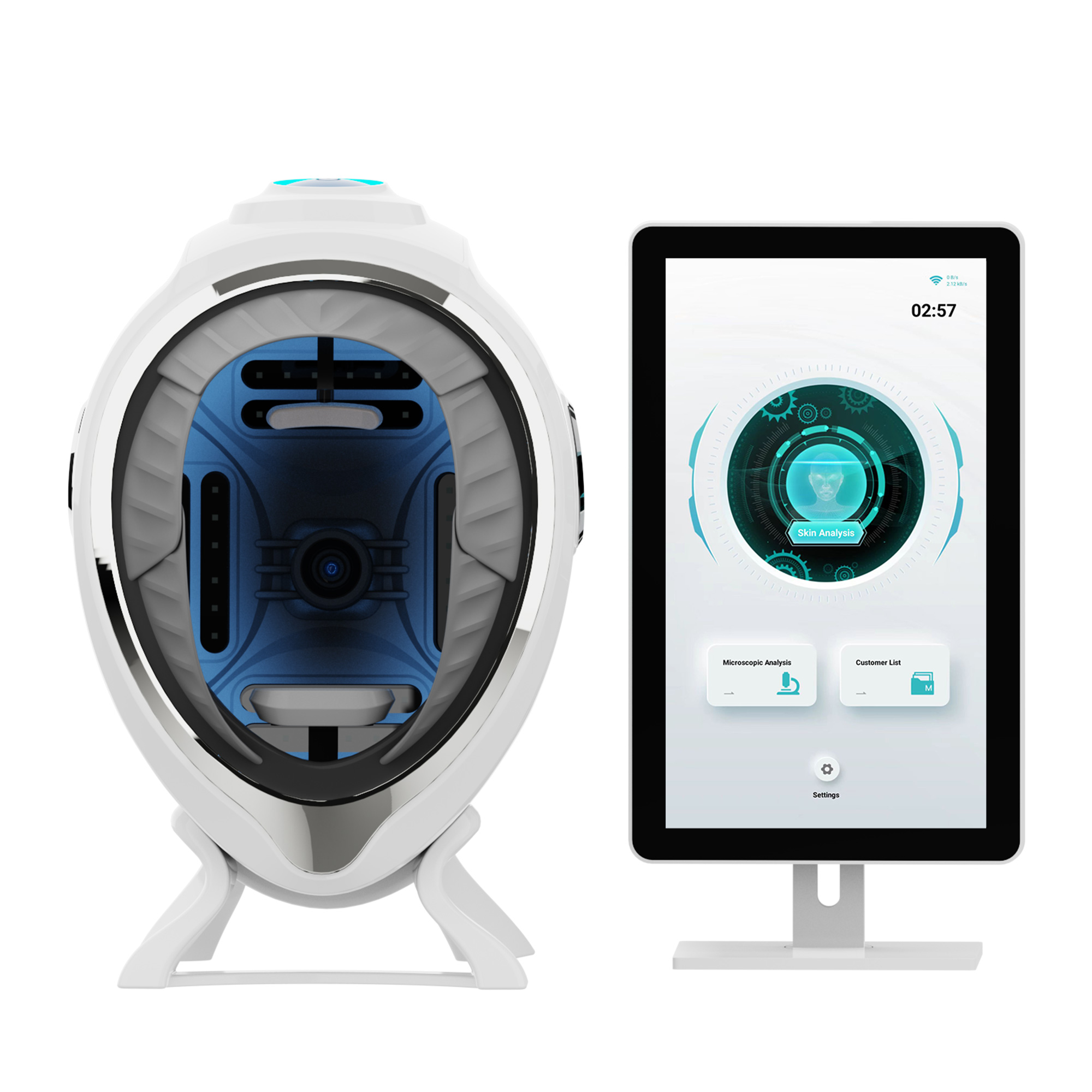 Skin Analysis 3D AI Facial Skin Analyzer Detection Skin Problem Diagnosis 8 Spectrum Professioanl Equipment
