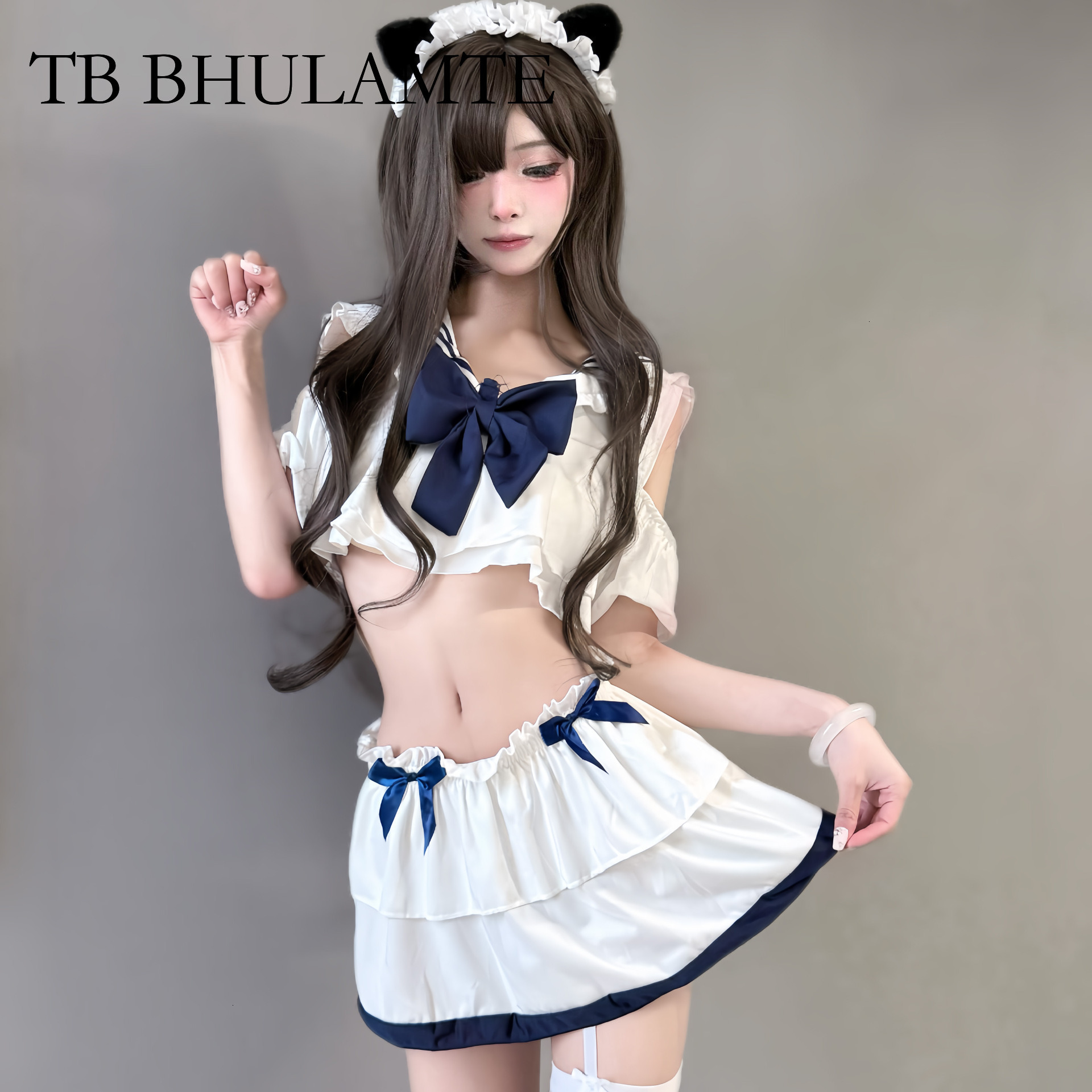 TB BHULAMTE Free Shipping New Designer Clothing Sexy Student Costume Anime Underwear Bed Quick Attack Sexy JK Uniform Sexy Bow Set