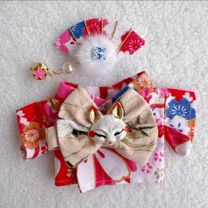 Japanese Kimono Clothing Set for 1517cm Labubu V1 V2 Dolls Ropa Labubu Decoration AccessoriesT251018