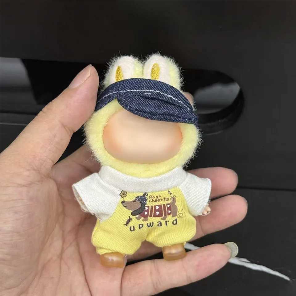 For Labubu 40 Clothes Mini Love Doll Clothing Accessories Outfit Overalls Design Doll Costumes Keychain Pendant DecorationT251018