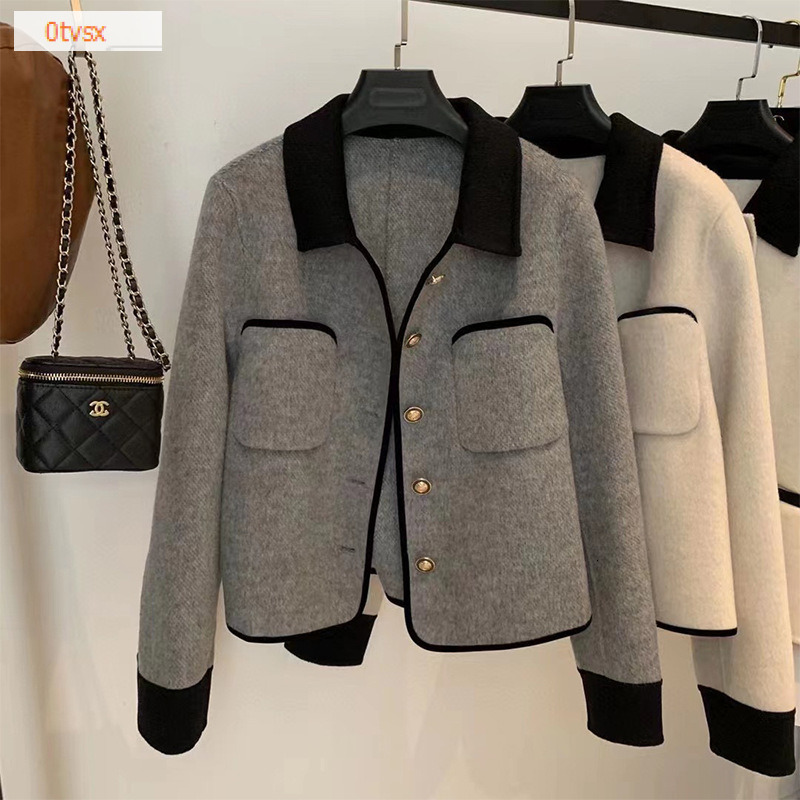 2025 Autumn/Winter New Top Designer design Jacket Autumn/Winter Luxury Cashmere Open Knitted Woolen Sweater Short Coat High end Brand Women's Coa