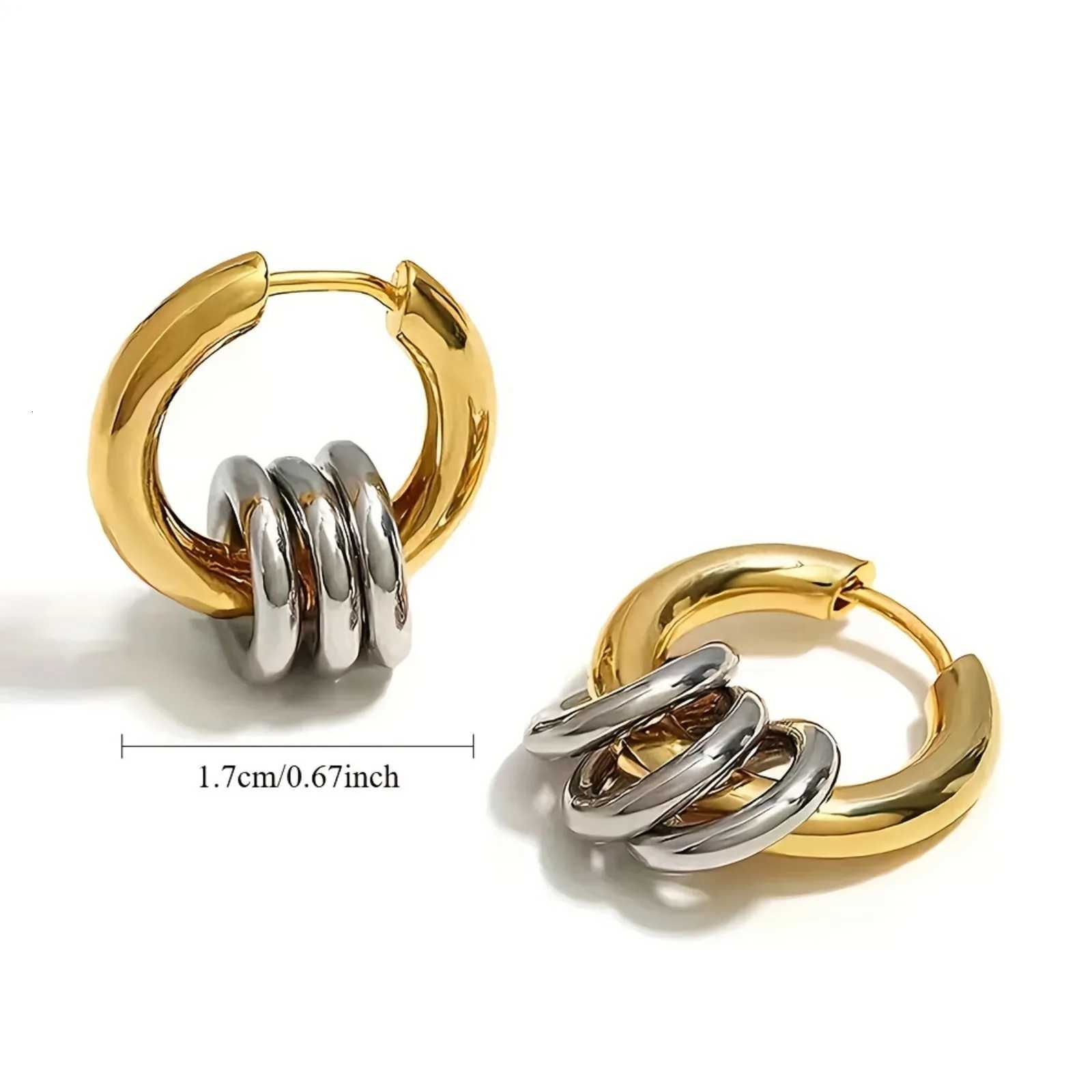 Elegant Hypoallergenic 316L Stainless Steel Golden Hoop Earrings for Women Classic Durable Jewelry Gift for Daily Wear or Party Y251018