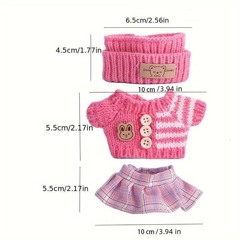 YZZS For Labubu accessories Sitting Party Series Classic Dress Grid For Labubu outfit designer Kid Gift Labubu clothing designerT251018