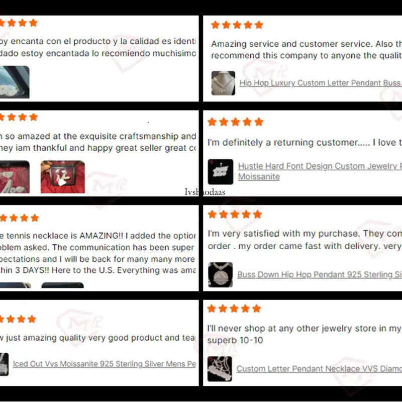 Hiphop 6mm Necklaces Cross Pendant S Custom VVS Iced Out Moissanite Tennis Chain