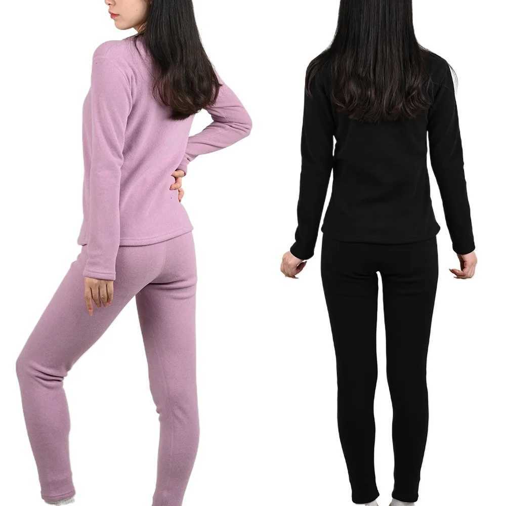 Women Winter Thermal Underwear Set Cashmere Silk ONeck Home Wear Grinding Hair Fever Autumn Clothes and Pants Warm Lingerie T251018