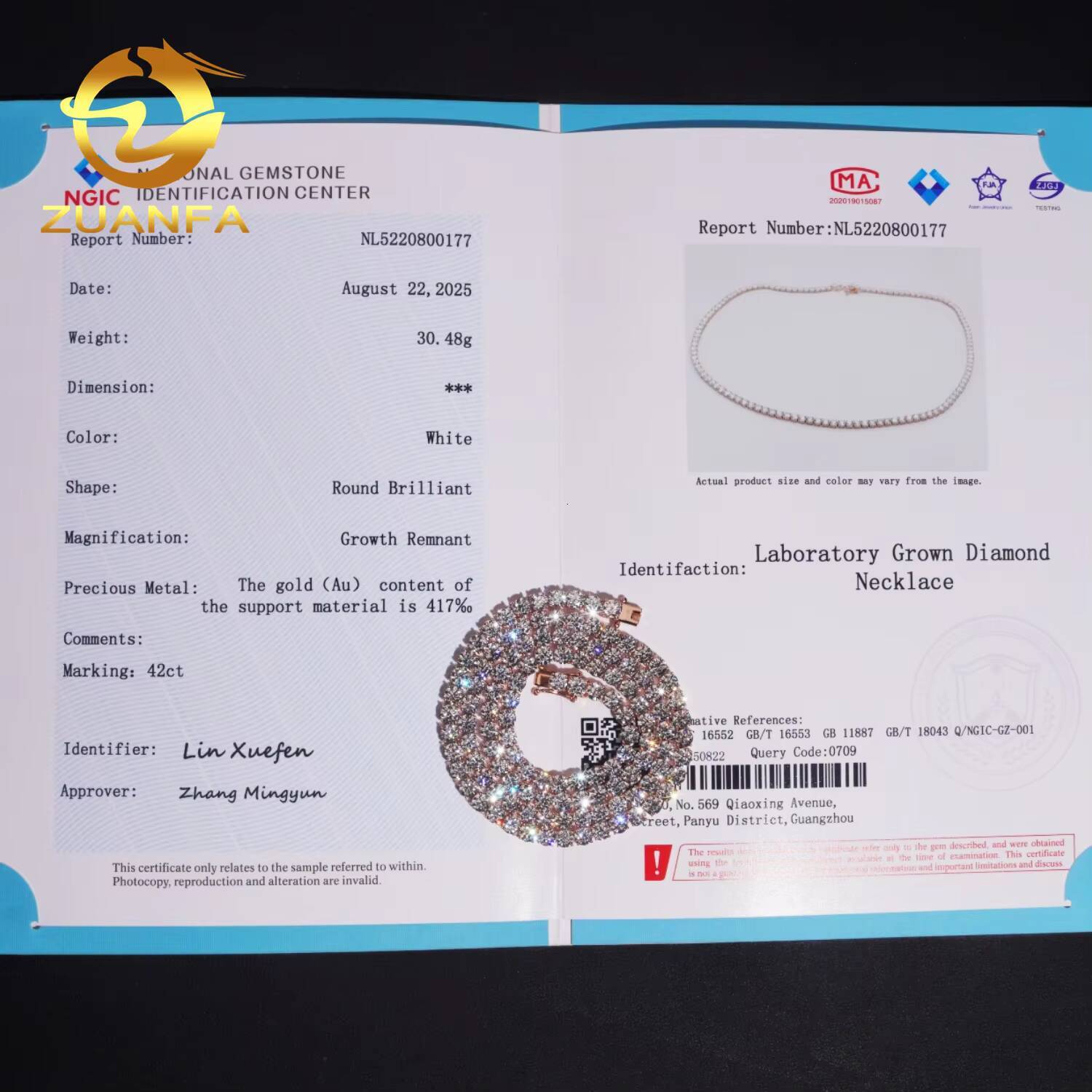 Luxury Hip Hop Jewelry 10k Gold Lab Grown Diamond Tennis Chain 2mm 3mm 4mm 5mm Round Brilliant Cut Diamond Tennis Necklace