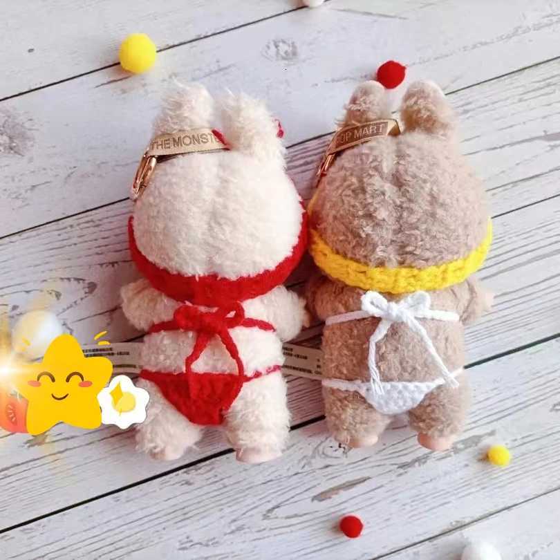 For 17cm Labubu Doll Clothes Strawberry fruit style bikini Doll Clothes Color Match Fashion Dolls Accessories Cute DecorationT251018