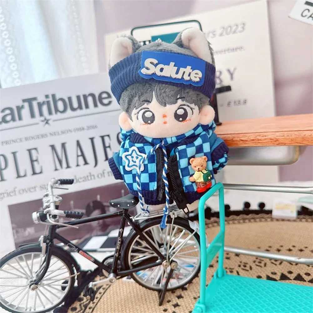 For Labubu 17cm Doll Clothes Mini Plush Dolls Outfit Accessories No Doll Headband Hoodie Coat Trousers Labubu Dolls AccessoriesT251018