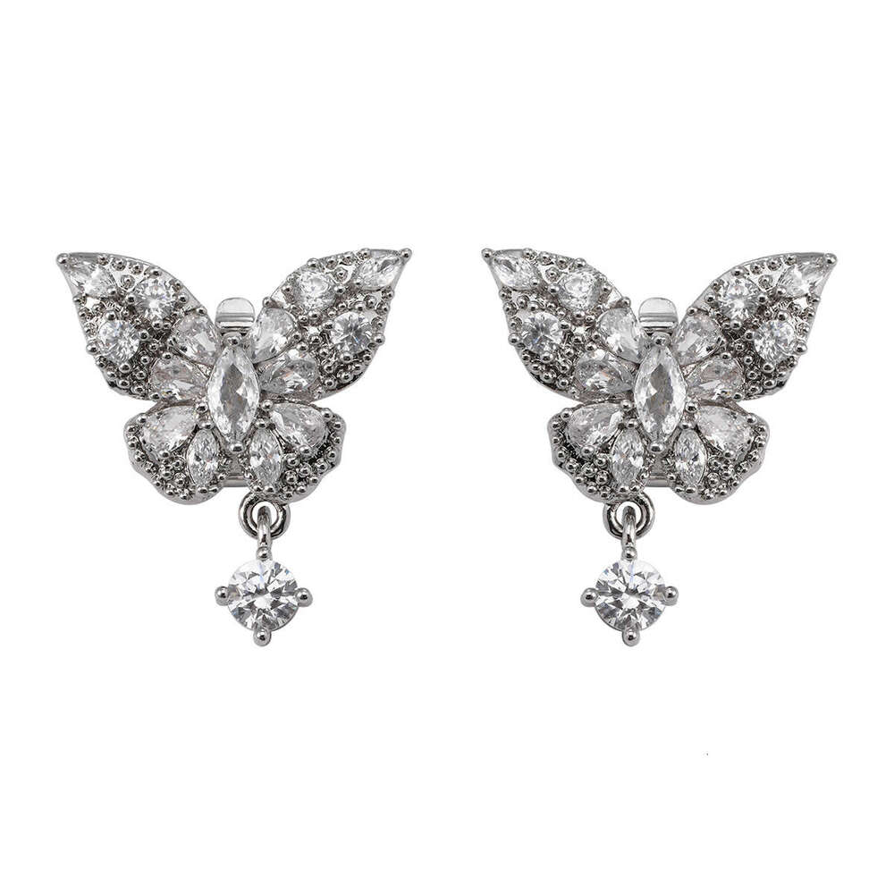 Compatible with FreeClip Earphones Full Sparkling Butterfly Tassel Dia Buckle Clip Light Earphone Accessories