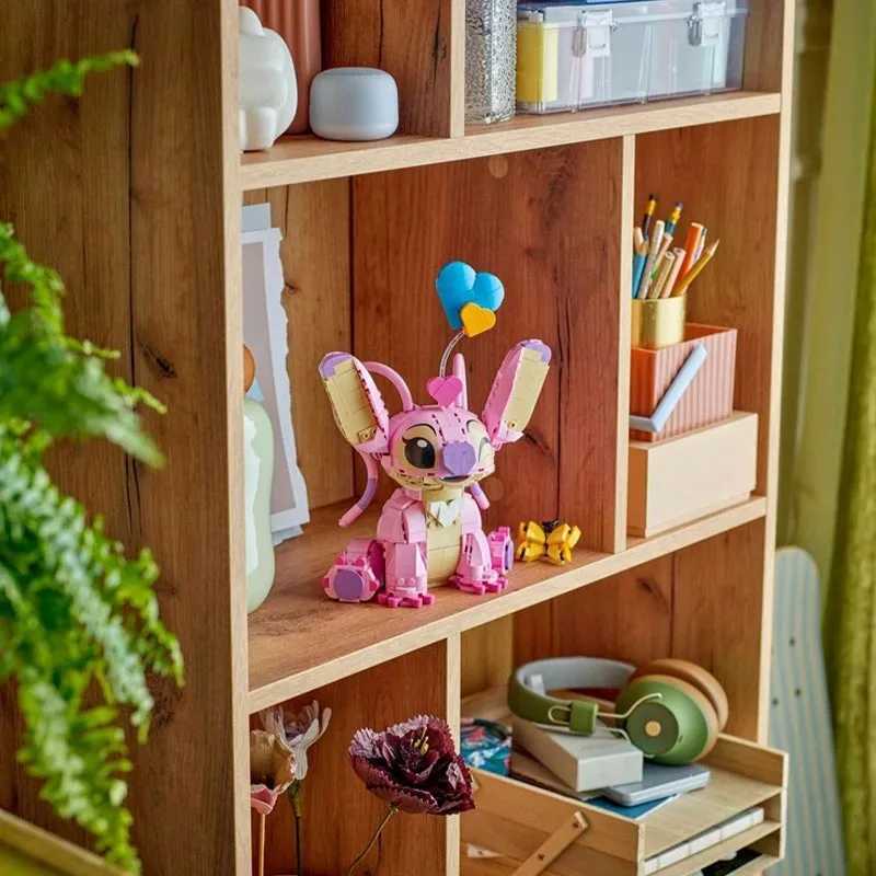 2025 New 43257 Angel Stitch Building Blocks Cartoon Cute Children Puzzle Assembly Toys Ear Mobility Girl Boy Birthday Gift Toys L251016HOGK