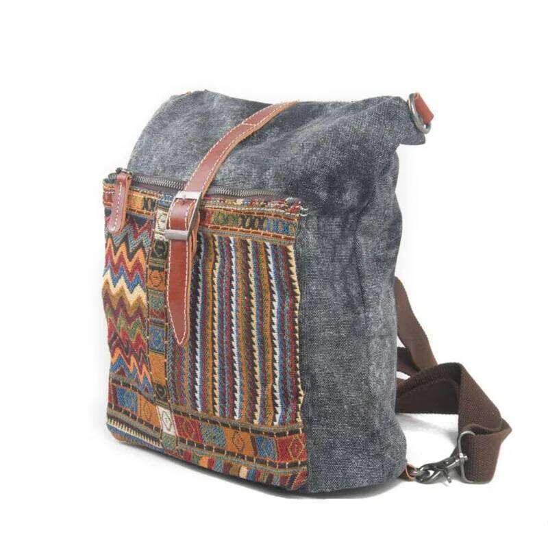 Designer Bags Vintage Canvas Backpacks For Women Denim Travel Bags Girls Fashion Schoolbags Female Casual Rucksacks Ethnic Bag Luxury Bag