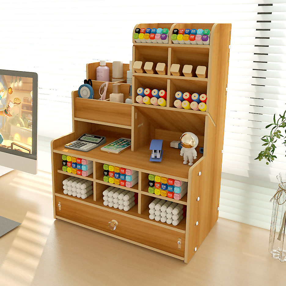 Versatile Desktop Storage Rack - Ideal for Organizing Files at Your Workspace