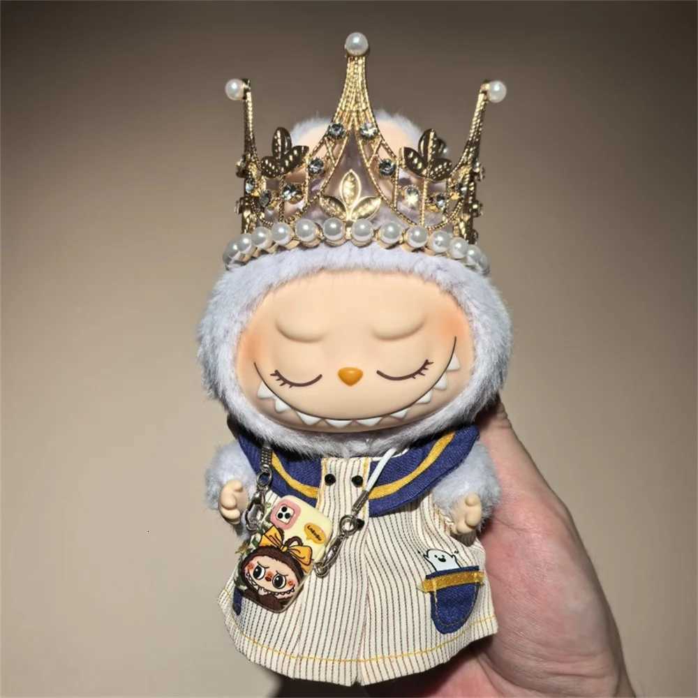 New For Labubu Doll Clothes V1 V2 V3 Generation Labubu Striped skirt With Crown Labubu Clothes With Accessories No DollT251018