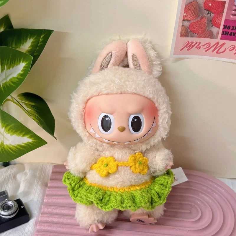 For 17cm Labubu Doll Clothes Strawberry fruit style bikini Doll Clothes Color Match Fashion Dolls Accessories Cute DecorationT251018