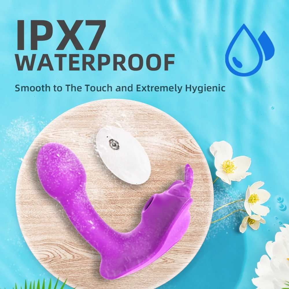 Wearable Dildo Vibrator Female Clitoral SuckingVagina Stimulate Sex Toy Remote Control Butterfly Vibrator Panty Sex ProductXJ251018