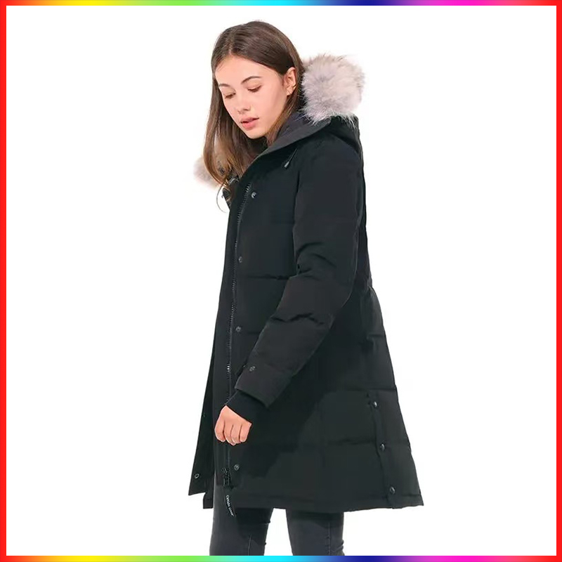 Womens Winter White Duck Down Jacket Woman Puffer Coat thick warm Women big Real Removable wolf Fur Collar Jackets casual slim outdoor hood thick Female coats
