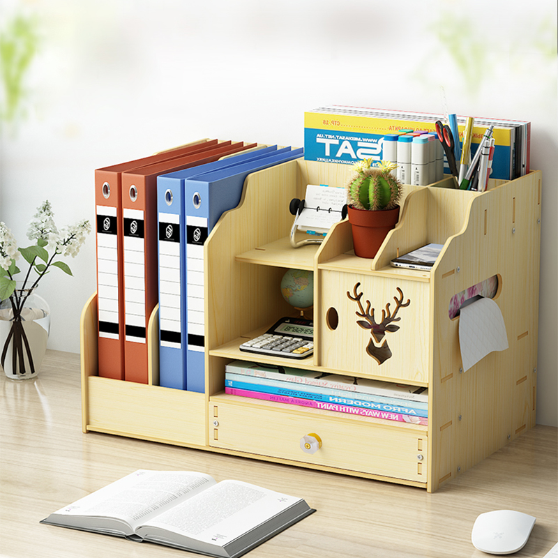 Home Workspace File Drawer-Type Desk Organizer with Multiple Layers