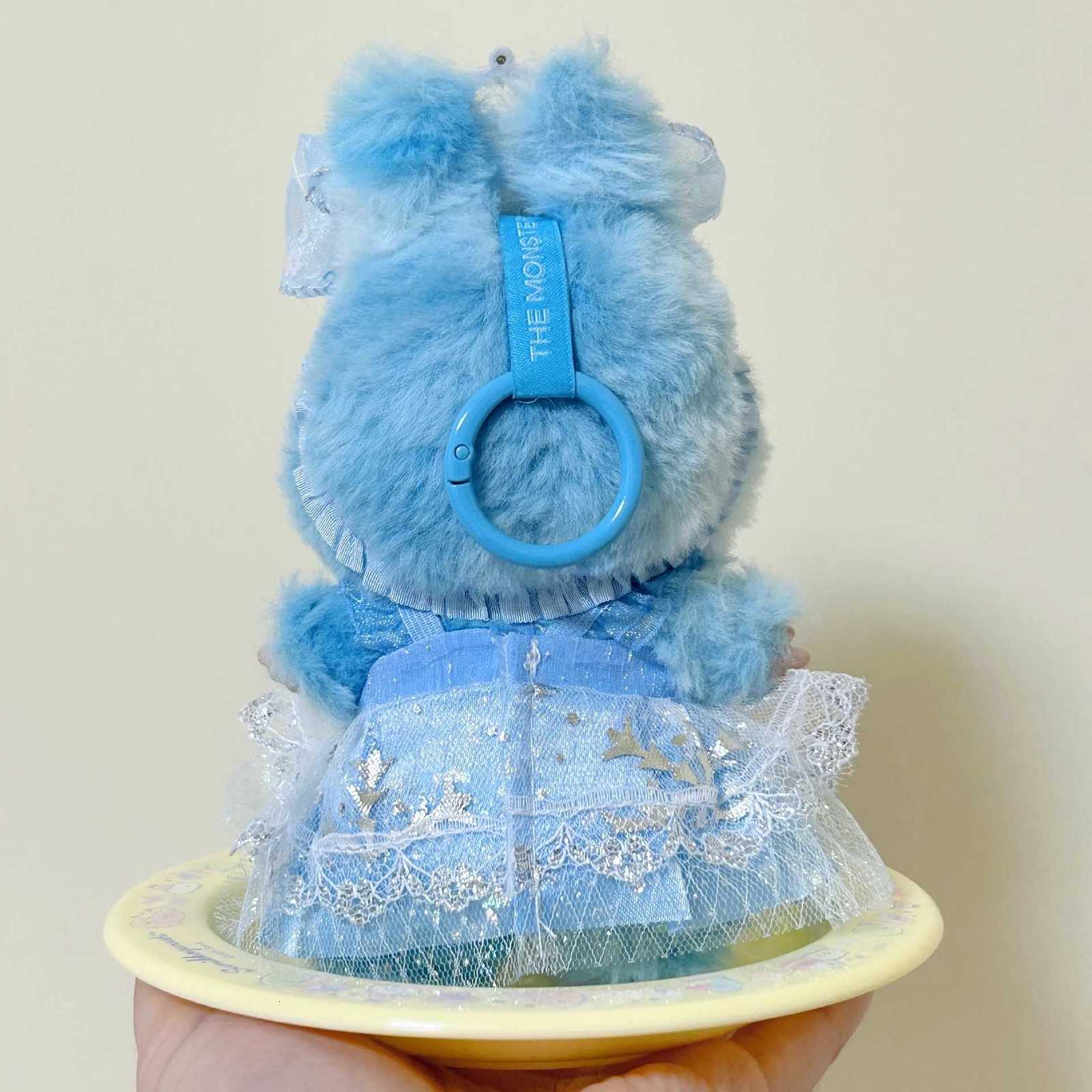 Blue Lolita Princess Skirt Dress for Labubu 30 V1V2 for 17cm Cotton Doll Dress Outfit for Ropa Labubu Doll Clothes Girl GiftT251018