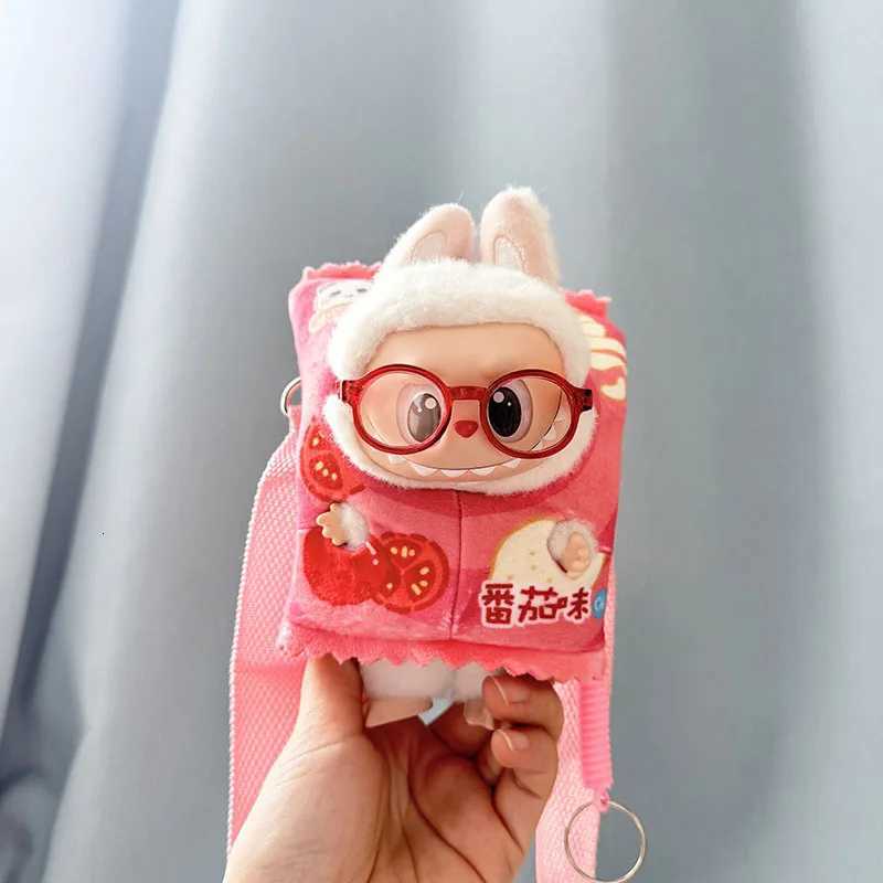Labubu 17cm Dolls Clothes The Monsters Outfit Accessories Clothing Cartoon Yellow Potato Chips Messenger Bag V1 V2 V3 UseT251018