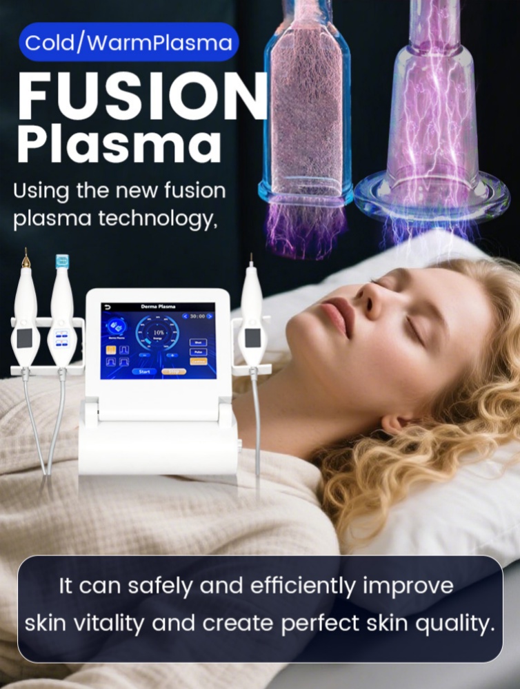 6 in1 Cold Plasma Fibroblast Machine Wrinkles Dark Spots Removal Face Lift Hyper Plasma Jet Tech Portable