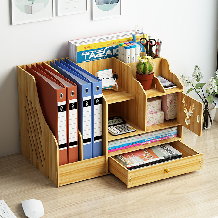 Home Workspace File Drawer-Type Desk Organizer with Multiple Layers