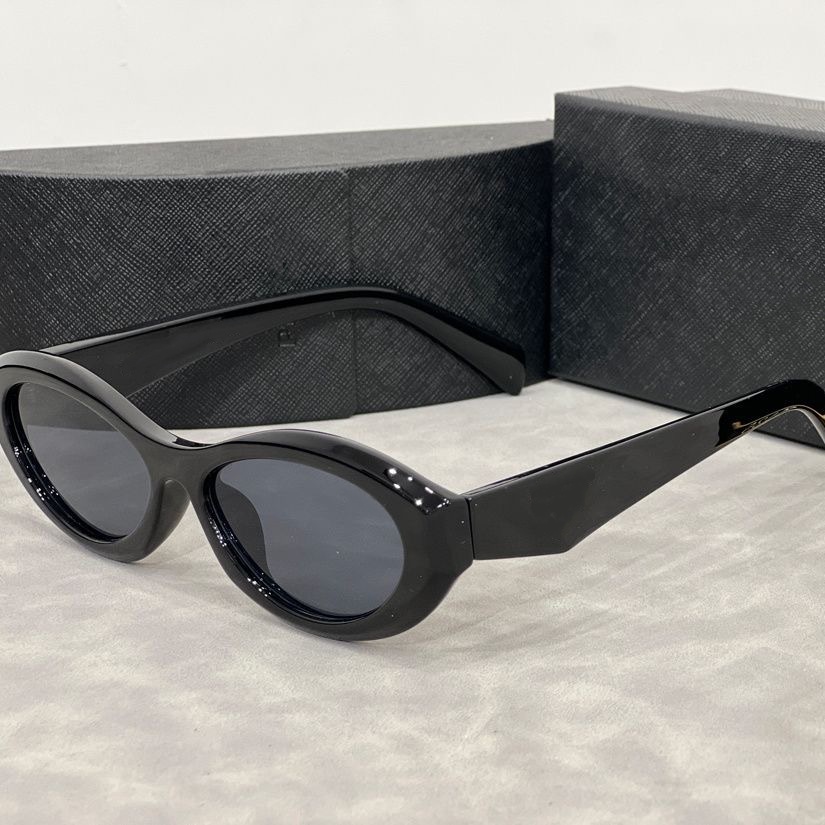 Mens Designer Sunglasses Outdoor Shades women fashion triangle logo luxury Cat Eye Frame Sunshade mirror polarized UV400 protection Glasses With box A