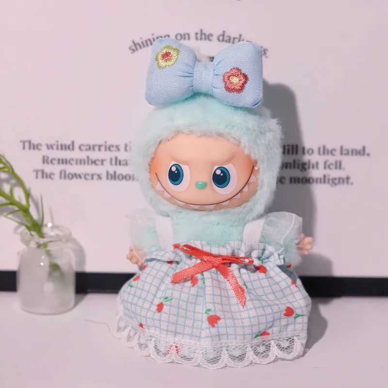 For Labubu 40 The Monsters Pin for Love Series Floral suspender skirt For Mini Labubu Clothing Floral Dress Doll AccessoriesT251018