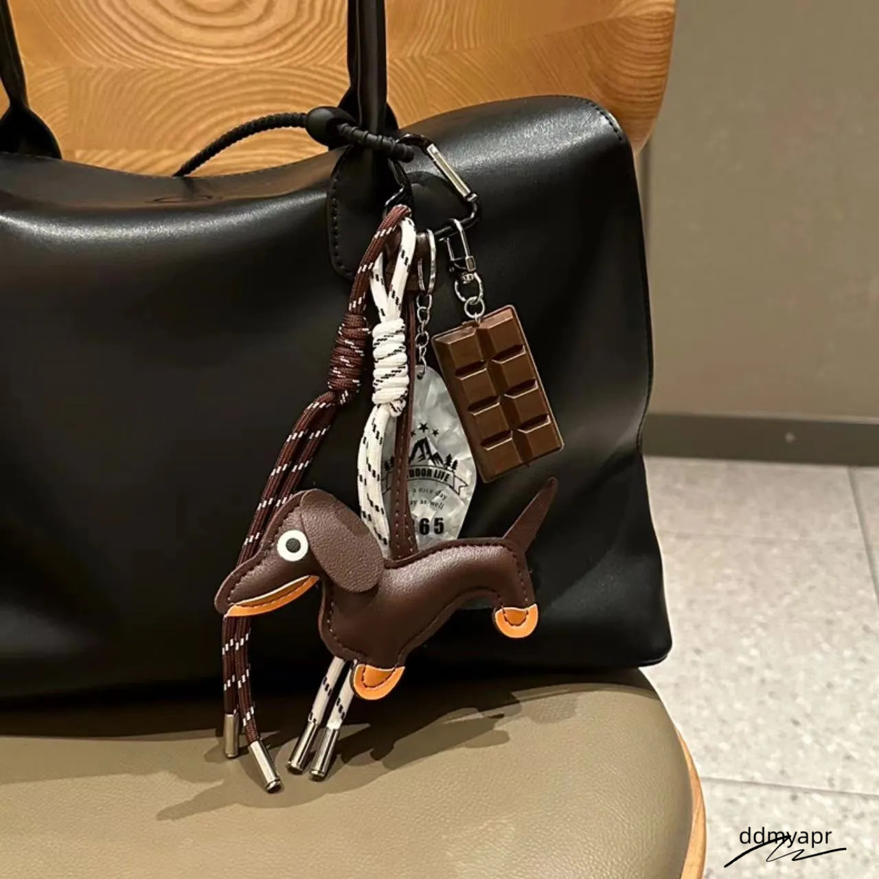 Dachshund Plush ddmyApr Charm - Designer Style Bag Accessory, Keychain, Car Lanyard, Baseball Decoration