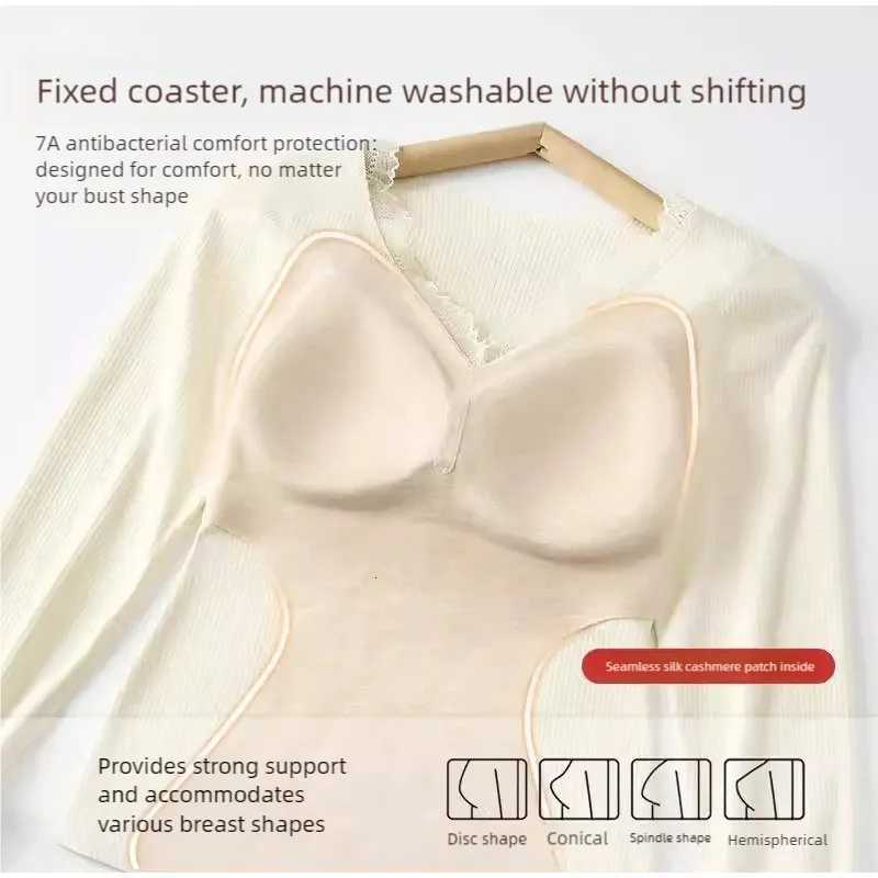 Autumn Winter Cashmere Silk Thermal Underwear Set Warm Underwear Women Autumn Clothes Pants Thermal Clothing Sexy Underwear Set T251018