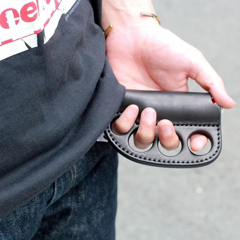 Outdoor Camping Selfdefense Lighter Storage PU Leather Case Portable Multipurpose Fighting Keychain gifts 251018