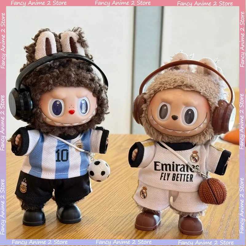 For 17cm Labubu Basketball Football Size 10 Clothing Doll DIY Sportswear Vinyl Pendant Doll Clothing Boys DIY Gift AccessoriesT251018